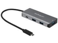StarTech.com 4 Port USB C Hub (10Gbps) to 3x USB-A &amp; 1x USB-C, 100W Power Delivery Passthrough Charging, Compact/Portable USB 3.1 Gen 2/USB 3.2 Gen 2 Type C Laptop Adapter, Works w/ TB3