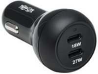 Tripp Lite USB-C Car Charger Dual-Port with 45W PD Charging