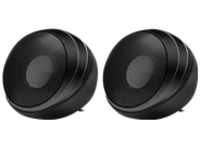 ADESSO 5W X 2 HI FI STEREO PORTABLE USB SPEAKERS, ALL METAL