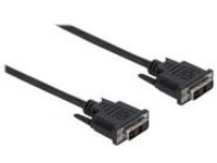 Manhattan Digital DVI-D Single Link Video Cable, 1.8m, Male to Male, Fully Shielded, Compatible with DVD-D, Black, Lifetime Warranty, Polybag