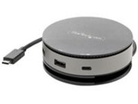 StarTech.com USB C Multiport Adapter, USB 3.1 Gen 2 10Gbps Type-C Mini Dock with 4K 60Hz HDMI/DisplayPort or 1080p VGA, 75W PD Passthrough, 3-Port USB Hub, GbE, Mobile Docking Station