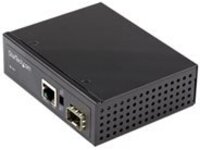 StarTech.com PoE&#x2B; Industrial Fiber to Ethernet Media Converter 60W, SFP to RJ45, Singlemode/Multimode Fiber to Copper Gigabit Ethernet, Compact, IP-30/ -40 to &#x2B;75C, PoE&#x2B; Media Converter