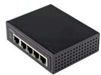 StarTech.com Industrial 5 Port Gigabit PoE Switch, 30W, Power Over Ethernet Switch, Hardened GbE PoE&#x2B; Unmanaged Switch, Rugged High Power Gigabit Network Switch IP-30 Housing/-40 C to 75 C
