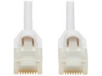 Eaton Tripp Lite Series Safe-IT Cat6a 10G Snagless Antibacterial Slim UTP Ethernet Cable (RJ45 M/M), White, 3 ft. (0.91 m)