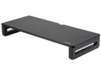 Startech Monitor Riser Stand with Wireless Charging Pad, 15W Qi Charger (Fast Wireless Charge), Height Adjustable Computer Monitor/Laptop Riser Stand for Desk w/ Phone/Tablet Charger