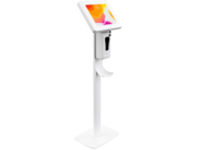 CTA Thin Profile Floor Stand w/ Sanitizing Dispenser & Security Enclosure