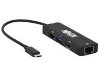 Tripp Lite USB C Multiport Adapter, 4K @ 60 Hz HDMI, USB-A, Gigabit Ethernet, 100W PD Charging, HDR, HDCP 2.2