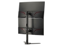 SIIG Freestanding Adjusting Vertical Dual Monitor Steel Stand