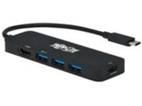 Tripp Lite USB-C Multiport Adapter, 4K @ 60 Hz HDMI, 3 USB-A Hub Ports, 100W PD Charging, HDR, HDCP 2.2