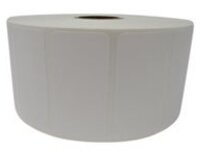 BROTHER MOBILE, MULTIPURPOSE THERMAL TRANSFER SYNTHETIC (POLYESTER) LABEL (FOR RESIN RIBBONS), 2 IN X 1 IN, WHITE, GAP, 1 IN CORE, 5 IN OD, 2,725 LABELS/ROLL, 4 ROLLS/CASE