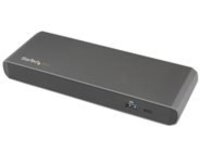 StarTech.com Thunderbolt 3 Dock, Dual Monitor 4K 60Hz TB3 Laptop Docking Station with DisplayPort, 85W Power Delivery, 3x USB 3.0, Gigabit Ethernet (GbE), Thunderbolt 3 Dock with PD