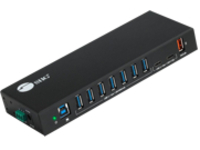 SIIG 10-Port Industrial USB 3.1 Gen 1 Hub with Dual USB-C & Charging