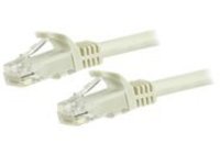 StarTech.com 3m CAT6 Ethernet Cable, 10 Gigabit Snagless RJ45 650MHz 100W PoE Patch Cord, CAT 6 10GbE UTP Network Cable w/Strain Relief, White, Fluke Tested/Wiring is UL Certified/TIA