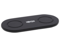 Tripp Lite Dual Wireless Charging Pad Qi-Certified for iPhone Android Black