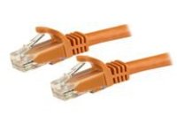StarTech.com 5m CAT6 Ethernet Cable, 10 Gigabit Snagless RJ45 650MHz 100W PoE Patch Cord, CAT 6 10GbE UTP Network Cable w/Strain Relief, Orange, Fluke Tested/Wiring is UL Certified/TIA