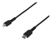 StarTech.com 6 ft(2m) Durable Black USB-C to Lightning Cable, Heavy Duty Rugged Aramid Fiber USB Type A to Lightning Charger/Sync Power Cord, Apple MFi Certified iPad/iPhone 12 Pro Max