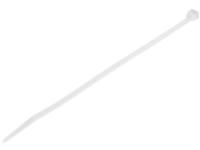 StarTech.com 20cm(8&quot;) Cable Ties, 4mm(1/8&quot;) wide, 55mm(2-1/8&quot;) Bundle Diameter, 22kg(50lb) Tensile Strength, Nylon Self Locking Zip Ties with Curved Tip, 94V-2/UL Listed, 100 Pack, White