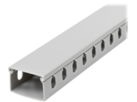 StarTech.com Open Slot Cable Management Raceway with Cover, 1-1/2"(38mm)W x 1"(25mm)H, 6.5ft(2m) length, 1/4"(8mm) Slots, PVC Network Cable Hider/Wall Wire Duct, Max 20 Cables, UL Listed