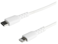 StarTech.com (1m) Durable White USB-C to Lightning Cable, Heavy Duty Rugged Aramid Fiber USB Type A to Lightning Charger/Sync Power Cord, Apple MFi Certified iPad/iPhone 12 Pro Max