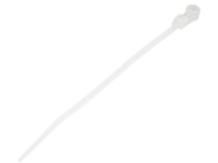 StarTech.com 10cm(4&quot;) Cable Ties with Mounting Hole, 2mm(1/16&quot;) wide, 24mm(7/8&quot;) Bundle Dia. 8kg(18lb) Tensile Strength, Nylon 66 Self Locking Ties with Screw Hole, UL Listed, 100 Pack