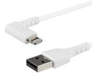 StarTech.com 6ft (2m) Durable USB A to Lightning Cable, White 90&#xB0; Right Angled Heavy Duty Rugged Aramid Fiber USB Type A to Lightning Charging/Sync Cord, Apple MFi Certified, iPhone 12 Pro