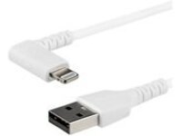 Startech 6ft (2m) Durable USB A to Lightning Cable, White 90° Right Angled Heavy Duty Rugged Aramid Fiber USB Type A to Lightning Charging/Sync Cord, Apple MFi Certified, iPhone 12 Pro