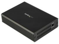 StarTech.com 10GbE Fiber Ethernet Media Converter for 10Gbps Network 10GBASE-T SFP to RJ45 Multigigabit Singlemode/Multimode Fiber Optic to Copper Network Ethernet to Fiber Bridge, SMF/MMF