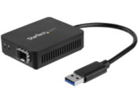 StarTech.com USB 3.0 to Fiber Optic Converter, Compact USB to Open SFP Adapter, USB to Gigabit Network Adapter, USB 3.0 Fiber Adapter Multi Mode(MMF)/Single Mode Fiber (SMF) Compatible