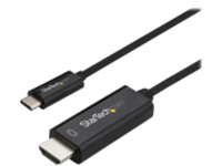 StarTech.com 3ft (1m) USB C to HDMI Cable, 4K 60Hz USB Type C to HDMI 2.0 Video Adapter Cable, Thunderbolt 3 Compatible, Laptop to HDMI Monitor/Display, DP 1.2 Alt Mode HBR2 Cable, Black