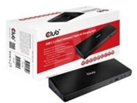 Club 3D SenseVision Connect USB C 3.2 Gen1 Universal Triple 4K Charging Dock