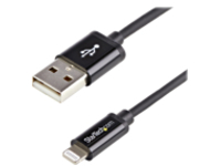 StarTech.com 1m (3ft) Black Apple 8-pin Lightning Connector to USB Cable for iPhone / iPod / iPad