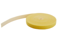 StarTech.com 25ft Hook and Loop Roll, Cut-to-Size Reusable Cable Ties, Bulk Industrial Wire Fastener Tape/Adjustable Fabric Wraps Yellow/Resuable Self Gripping Cable Management Straps