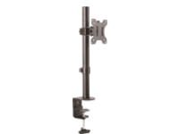 Startech Single Monitor Desk Mount, Single Screen Heavy Duty Pole Mount for up to 8kg VESA Compatible Displays, Ergonomic Height Adjustable Monitor Arm Mount, Desk Clamp/Grommet