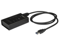 StarTech.com 4 Port USB 3.0 Hub, USB Type-A to 1x USB-C &amp; 3x USB-A, Commercial Metal USB Hub, SuperSpeed 5Gbps USB 3.1/3.2 Gen 1, Self Powered, BC 1.2 Fast Charge/Sync, Mountable/Rugged
