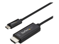 StarTech.com 6ft (2m) USB C to HDMI Cable, 4K 60Hz USB Type C to HDMI 2.0 Video Adapter Cable, Thunderbolt 3 Compatible, Laptop to HDMI Monitor/Display, DP 1.2 Alt Mode HBR2 Cable, Black