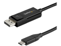 StarTech.com 6ft/2m USB C to DisplayPort 1.4 Cable 8K 60Hz/4K, Bidirectional DP to USB-C or USB-C to DP Reversible Video Adapter Cable, HBR3/HDR/DSC, USB Type C/Thunderbolt 3 Monitor Cable