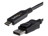 StarTech.com 6ft/1.8m USB C to DisplayPort 1.4 Cable, 4K/5K/8K USB Type-C to DP 1.4 Alt Mode Video Adapter Converter, HBR3/HDR/DSC, 8K 60Hz DP 1.4 Monitor Cable for USB-C and Thunderbolt 3