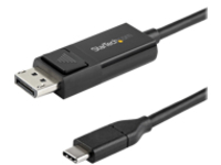 StarTech.com 3ft (1m) USB C to DisplayPort 1.2 Cable 4K 60Hz, Bidirectional DP to USB-C or USB-C to DP Reversible Video Adapter Cable, HBR2/HDR, USB Type C/Thunderbolt 3 Monitor Cable