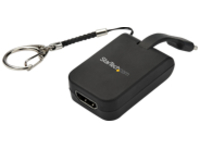 StarTech.com Compact USB C to HDMI Adapter, 4K 30Hz USB Type-C to HDMI 1.4 Video Display Converter with Keychain Ring, USB-C DP Alt Mode to HDMI Monitor Dongle, Thunderbolt 3 Compatible