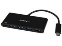 StarTech.com 4 Port USB C Hub with 4 USB Type-A Ports (USB 3.0 SuperSpeed 5Gbps), 60W Power Delivery Passthrough Charging, USB 3.1 Gen 1/USB 3.2 Gen 1 Laptop Hub Adapter, MacBook, Dell