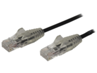 StarTech.com 1.5m Slim LSZH CAT6 Ethernet Cable, 10 Gigabit Snagless RJ45 100W PoE Patch Cord, CAT 6 10GbE UTP Network Cable w/Strain Relief, Black, Fluke Tested/ETL/Low Smoke Zero Halogen
