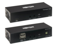 Tripp Lite DisplayPort to HDMI over Cat6 Extender Kit with KVM Support, 4K 60Hz, 4:4:4, USB, PoC, HDCP 2.2,...