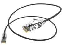 UNC Group Clearfit Slim patch cable - 2.44 m - black