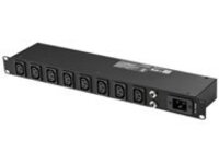 StarTech.com 8 C13 Outlet Horizontal 1U Rack Mount PDU Power Strip for Server Racks, Surge Protection, 16A, 10ft NEMA 5-20P Power Cord, IEC 320 C13 Power Outlet Strip Unit, 8 Outlet PDU