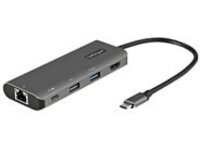 StarTech.com USB C Multiport Adapter, 10Gbps USB Type-C Mini Dock with 4K 30Hz HDMI, 100W Power Delivery Passthrough, 3-Port USB Hub, GbE, Portable USB 3.1/3.2 Gen 2 Laptop Dock, 10&quot; Cable