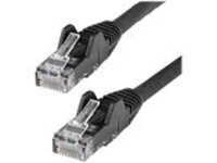 StarTech.com 10ft (3m) LSZH CAT6 Ethernet Cable, 10 Gigabit Snagless RJ45 100W PoE Patch Cord, CAT 6 10GbE UTP Network Cable w/Strain Relief, Black/Fluke Tested/ETL/Low Smoke Zero Halogen