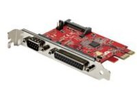StarTech.com PCIe Card with Serial and Parallel Port, PCI Express Combo Adapter Card with 1x DB25 Parallel Port &amp; 1x RS232 DB9 Serial Port, Expansion/Controller Card, PCIe Printer Card