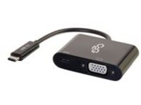 C2G USB C to VGA Adapter with Power Delivery
