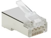 Eaton Tripp Lite Series Cat6 RJ45 Pass-Through FTP Modular Plug, 100 Pack