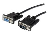StarTech.com 1m Black Straight Through DB9 RS232 Serial Cable